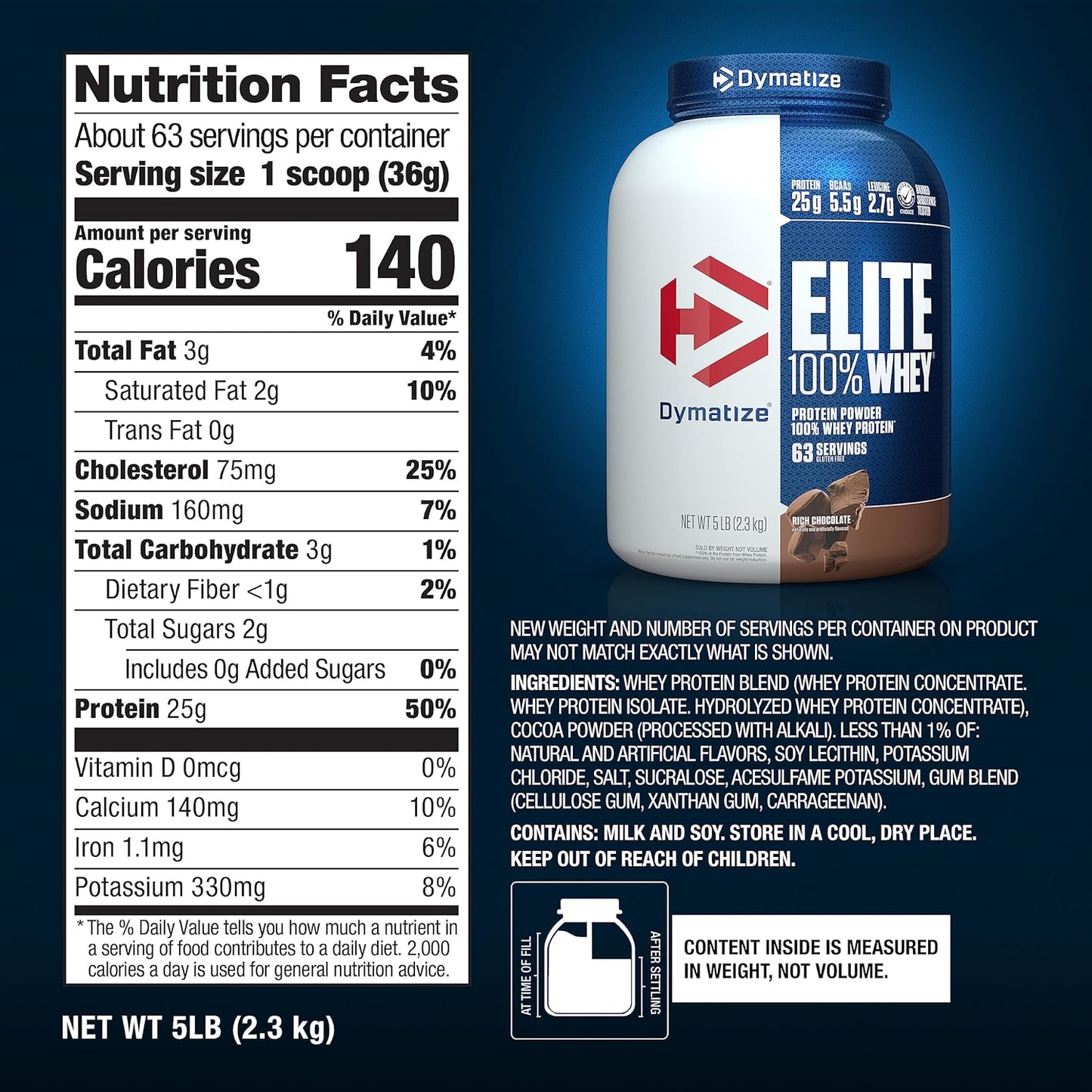 ELITE 100%WHEY -DYMATIZE