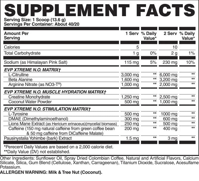 EVP EXTREME  N.O. PRE-WORKOUT